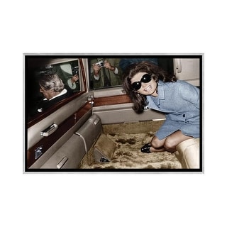iCanvas "Jackie Kennedy Onassis leaving London airport,Aristotle